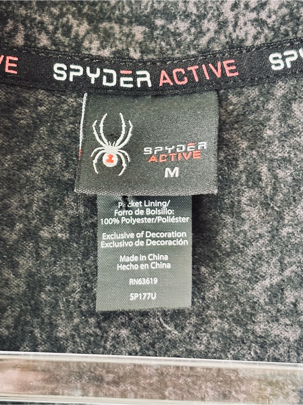 Spyder Printed Fleece Half Zip Jacket Women's M Outdoor Performance Layer - Picture 10 of 12